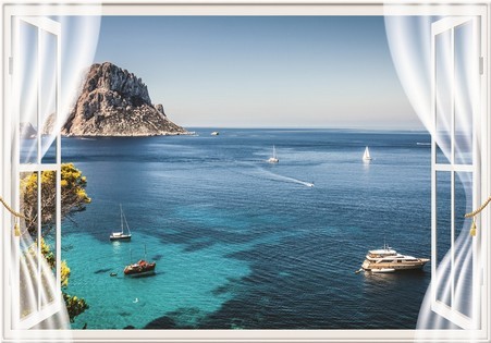 Tranh dán tường phong cảnh biển T321-019